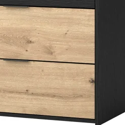 Wohnen Zweifarbige Kommode in Holzoptik - Ortasta