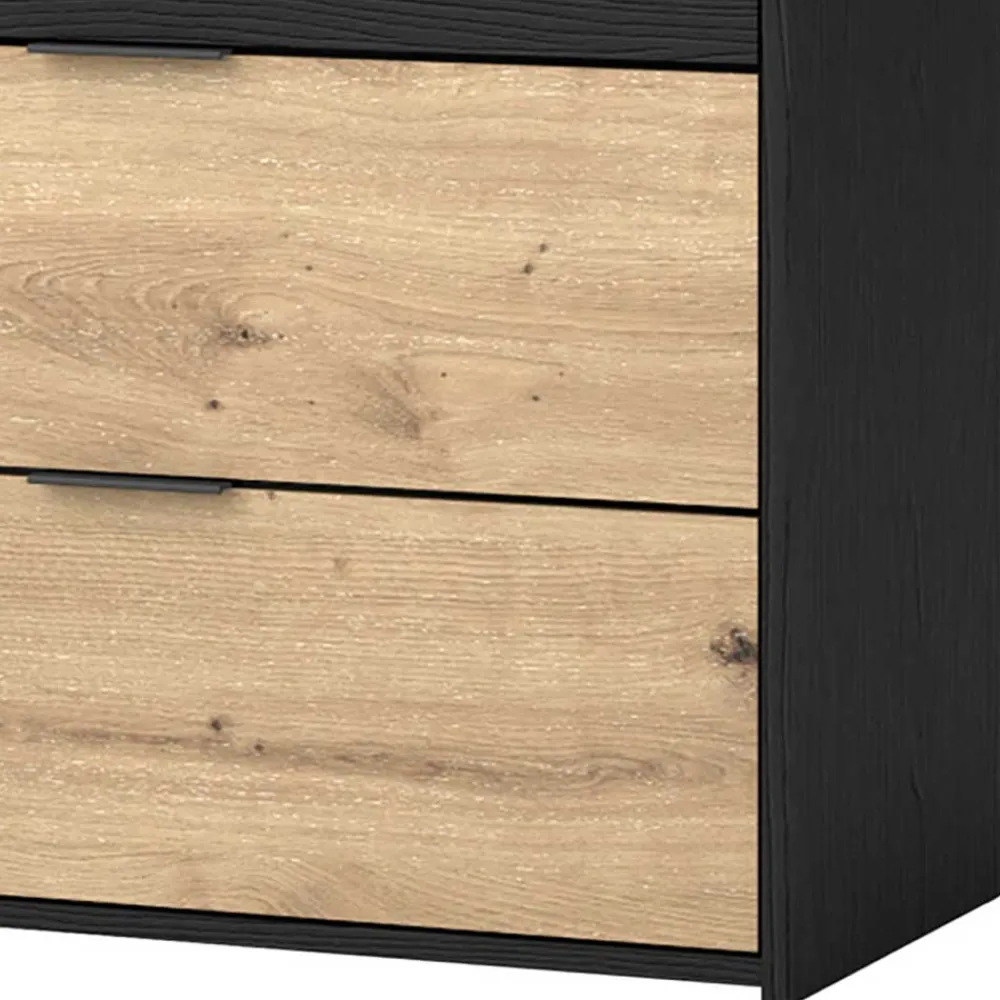 Wohnen Zweifarbige Kommode in Holzoptik - Ortasta