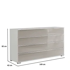 Wohnen Küchenschränke|Sideboards*Zweifarbige Kommode mit 149 cm Breite - Pascan