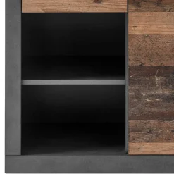 Wohnen Wohnwände|Wohnwand*Zweifarbige TV Wohnwand Kombi - Timuras (dreiteilig)