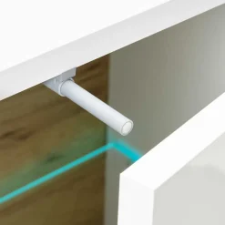 Wohnen Wohnwände|Wohnwand*Zweifarbige Wohnzimmer Möbel Kombi - Myrda (vierteilig)