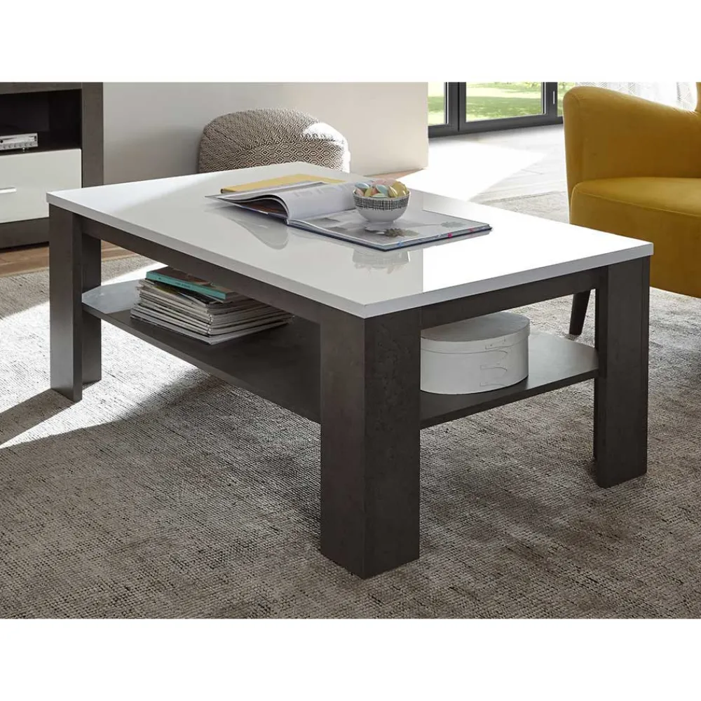 Wohnen Wohnzimmer Komplett*Zweifarbige Wohnzimmer Möbel Set - Istensa (sechsteilig)