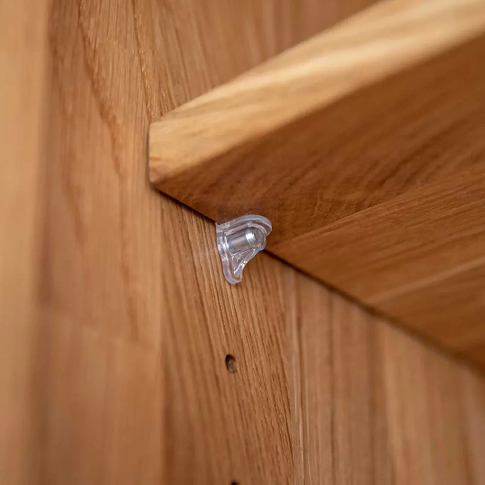 Wohnen Zweifarbiger Kleiderschrank aus Eiche massiv - Agusto