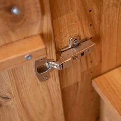 Wohnen Zweifarbiger Kleiderschrank aus Eiche massiv - Agusto