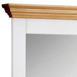 Wohnen Spiegel|Flurspiegel*Zweifarbiger Landhaus Spiegel mit Massivholzrahmen - Axdonira