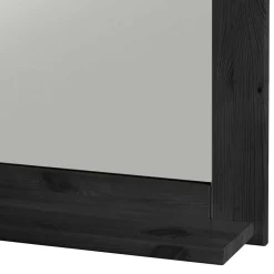 Wohnen Spiegel|Flurspiegel*Zweifarbiger Spiegel in Schwarz & Kiefer Laugenfarben - Strada