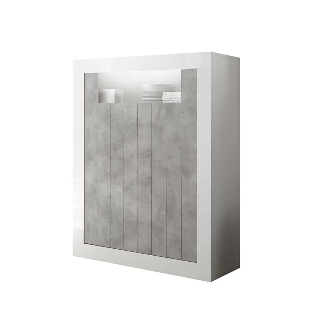 Wohnen Zweifarbiges Highboard 110x144x43 - Niris