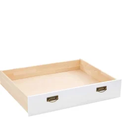 Wohnen Jugendbetten*Zweifarbiges Landhaus Bett aus Holz - Beapta