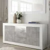 Wohnen Loft Möbel|Industrial Möbel*Zweifarbiges Sideboard mit offenem Fach - Niris