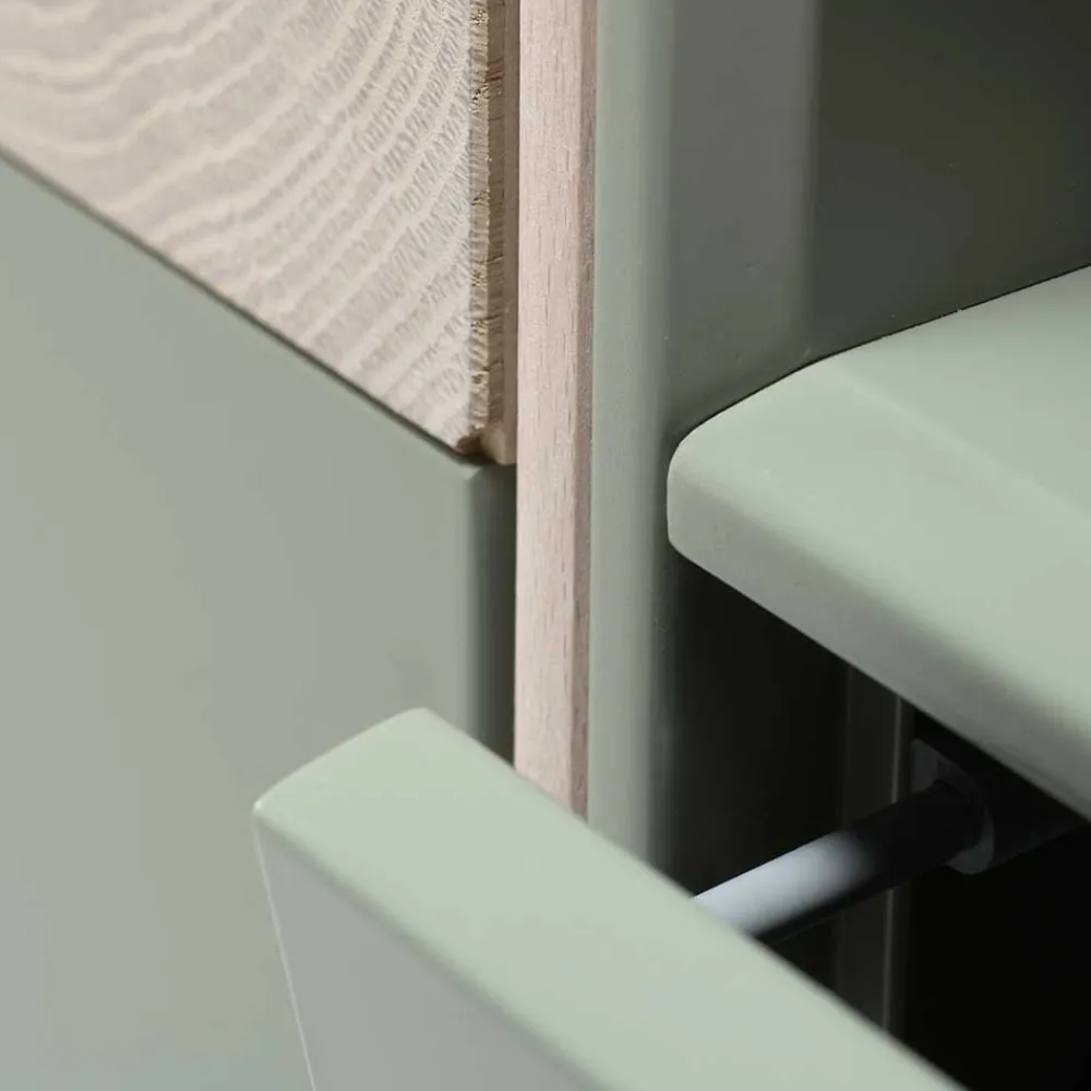 Wohnen Zweifarbiges TV Board mit Gerätefach - Ajevos