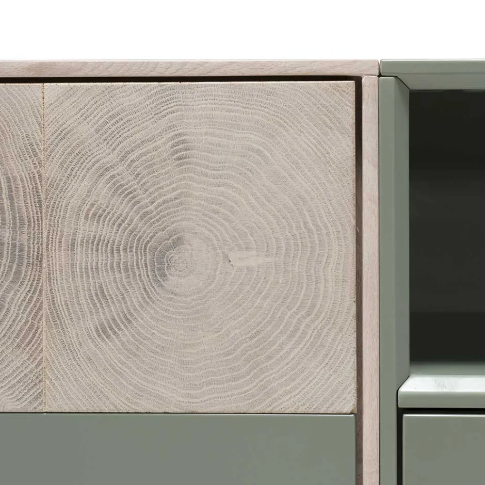 Wohnen Zweifarbiges TV Board mit Gerätefach - Ajevos