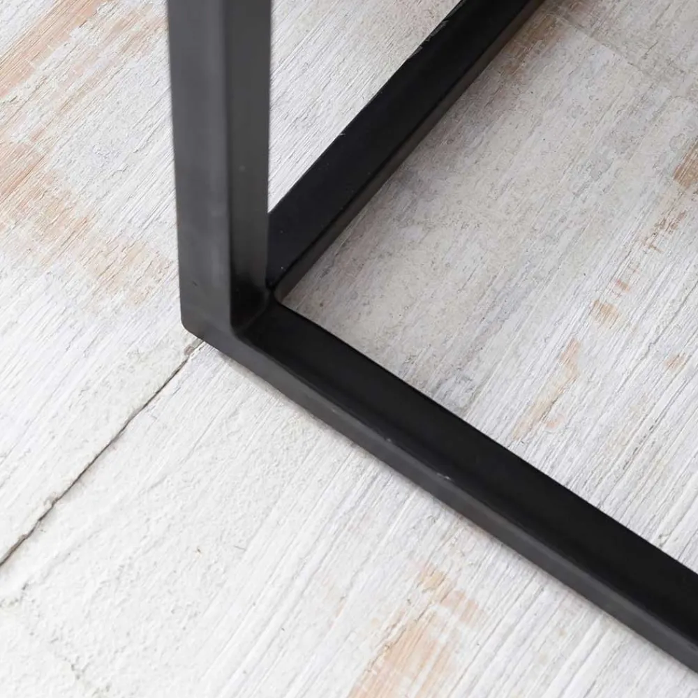 Wohnen Zweisatz Quadrat Tische mit Holz - Naico (zweiteilig)