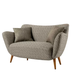 Wohnen Braune Möbel|Sofas*Zweisitzer Designsofa in Beige Braun gemustert - Regiovs