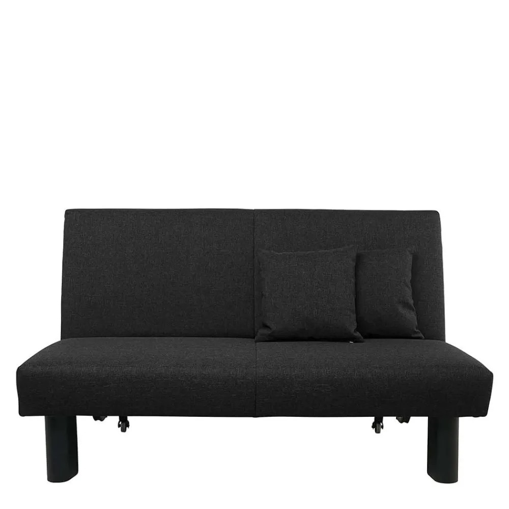 Wohnen Schlafsofas|Sofas*Zweisitzer Faltsofa in Schwarz - Lardias
