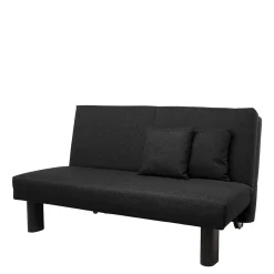 Wohnen Schlafsofas|Sofas*Zweisitzer Faltsofa in Schwarz - Lardias