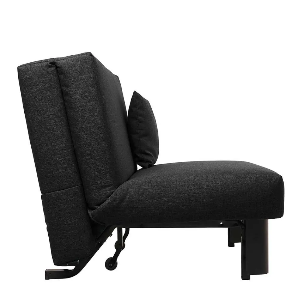 Wohnen Schlafsofas|Sofas*Zweisitzer Faltsofa in Schwarz - Lardias