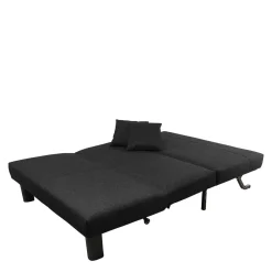 Wohnen Schlafsofas|Sofas*Zweisitzer Faltsofa in Schwarz - Lardias