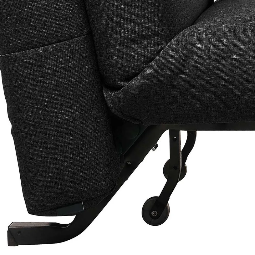 Wohnen Schlafsofas|Sofas*Zweisitzer Faltsofa in Schwarz - Lardias