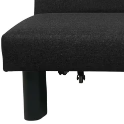 Wohnen Schlafsofas|Sofas*Zweisitzer Faltsofa in Schwarz - Lardias