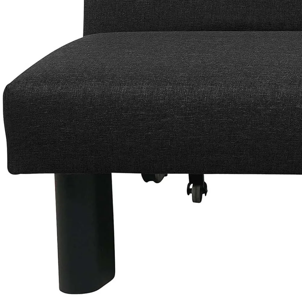 Wohnen Schlafsofas|Sofas*Zweisitzer Faltsofa in Schwarz - Lardias