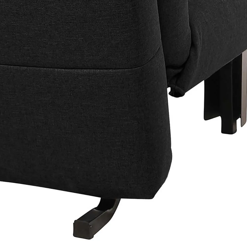 Wohnen Schlafsofas|Sofas*Zweisitzer Faltsofa in Schwarz - Lardias