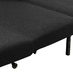 Wohnen Schlafsofas|Sofas*Zweisitzer Faltsofa in Schwarz - Lardias