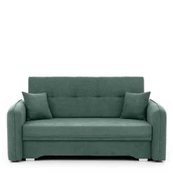 Wohnen Sofas|Sofa*Zweisitzer Schlafsofa in Mintgrün Velours - Ronn