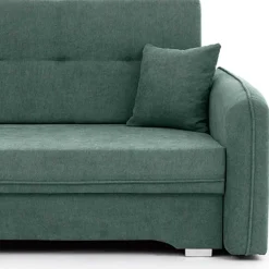 Wohnen Sofas|Sofa*Zweisitzer Schlafsofa in Mintgrün Velours - Ronn