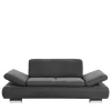 Wohnen Graue Möbel|Sofas*Zweisitzer Sofa aus Velours Anthrazit - Venezia