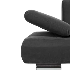 Wohnen Graue Möbel|Sofas*Zweisitzer Sofa aus Velours Anthrazit - Venezia
