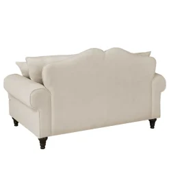 Wohnen Zweisitzer Sofa in Beige & Dunkelbraun - Merandes