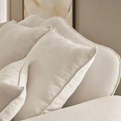 Wohnen Zweisitzer Sofa in Beige & Dunkelbraun - Merandes