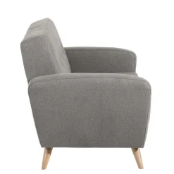 Wohnen Zweisitzer Sofa in Grau Microfaser - Durencas