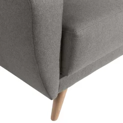 Wohnen Zweisitzer Sofa in Grau Microfaser - Durencas