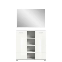 Wohnen Garderoben|Garderoben*Zweiteiliges Dielenmöbel Set Hochglanz - Rugova (zweiteilig)