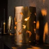 Wohnen Zylindrische Tischlampe in Bronze Antik - Standing