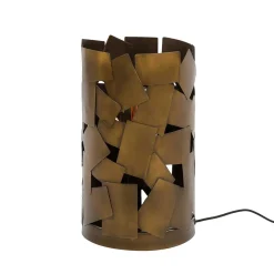 Wohnen Zylindrische Tischlampe in Bronze Antik - Standing